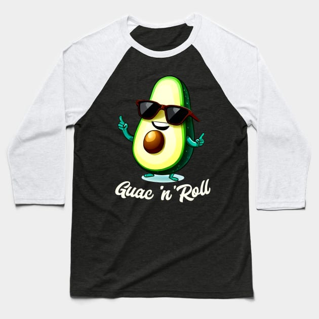 avocado wearing sunglasses funny Baseball T-Shirt by T-shirt US